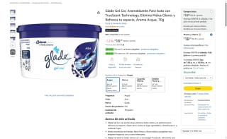 Glade Gel Car Aromatizante Auto por $15 | Oferta Amazon