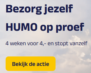 HUMO proefabonnement 4 weken voor €4