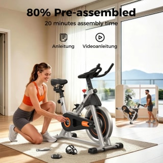 YOSUDA indoor cyclingfiets (120 kg) voor €143,29 bij Joybuy