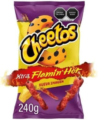 Sabritas Cheetos Xtra Flamin Hot 240g por $40 en Amazon