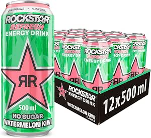 Pack 12x500ml de Rockstar Bebida energética con cafeína y cero azúcar por 12.16€