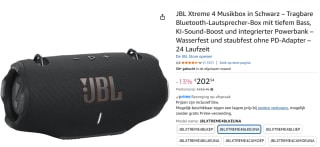JBL Xtreme 4 Zwart voor €202,34 bij Amazon
