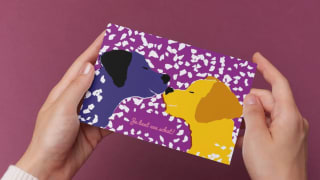 Gratis wenskaart dmv code via geleidehond bij Kaartje2go