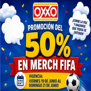 50% de Descuento en Productos FIFA | OXXO