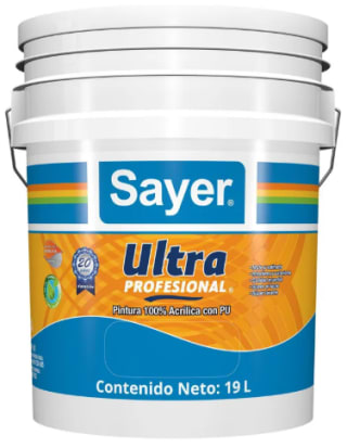 Oferta de 3x2 en Pintura Sayerlack Acrilica Ultra Satinada Blanco 19L | Sodimac