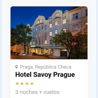 Praga Hotel + Vuelos 3 noches desde 378€.