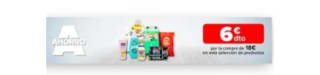 -6€ de Descuento directo por compra de 18€ en Carrefour.