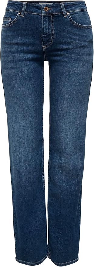 Only Onlblush mid straight dames jeans voor €23,80 bij Amazon