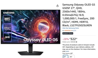 Samsung Odyssey G5 LS27FG502SUXEN 27" Quad HD 180Hz OLED Gaming monitor voor €335,33