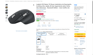 Mouse Logitech MX Master 3S por $1,399 | Oferta Amazon