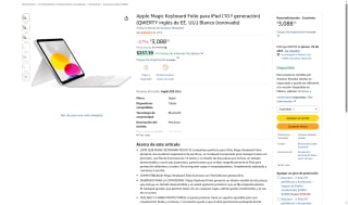 Apple Magic Keyboard Folio para iPad Reacondicionado por $2,405 | Flash Amazon
