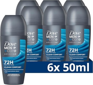 6 x 50 Ml Dove Men+Care Advanced Anti-Transpirant Deodorant Roller voor €13,17