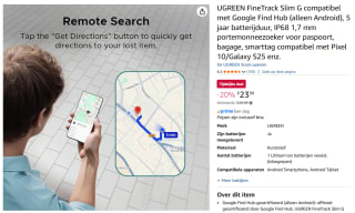 UGREEN FineTrack Slim compatibel met Google Find Hub (Android) voor €23,99 bij Amazon