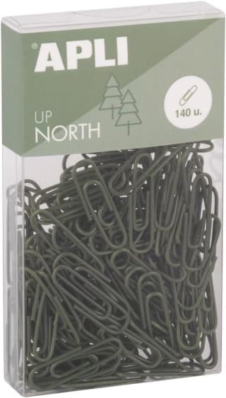 APLI 140 Clips de Oficina Metálicos 28 mm rosa o caqui por solo 0.85€