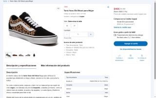 Tenis Vans Old Skool Mujer por $406 | Oferta Coppel