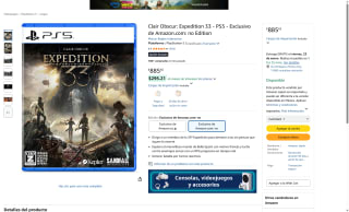 Clair Obscur: Expedition 33 por $885 | Amazon