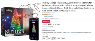 Twinkly Strings 400 LED RGB voor €69,13 bij Amazon