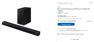Barra de Sonido Samsung 2.1 Canales por $1,943 | Oferta Sam's Club