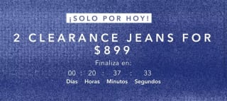 2 jeans por $899 en American Eagle