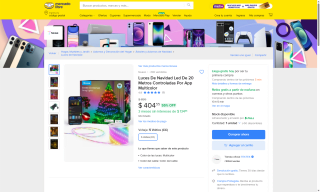 Luces Navidad LED 20m por $405 | Mercado Libre
