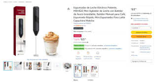 MXHIGO Mini espumador de leche eléctrico por $63 en Amazon