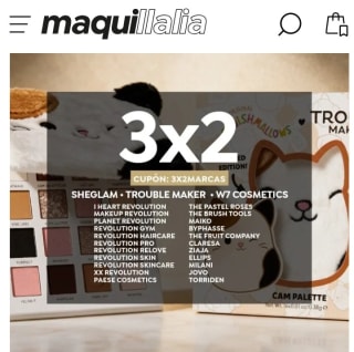 3X2 en Multimarcas desde Maquillalia.