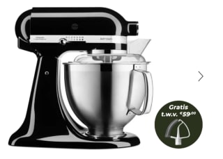 KitchenAid keukenmachine 5KSM185PSEOB voor €424,18 bij galaxus