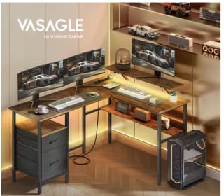 VASAGLE Escritorio Gaming L por 89,48€