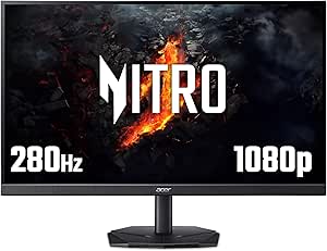 Acer Nitro KG272Z3 27 Inch Full HD 1080p Gaming Monitor - 280Hz, 0.5ms, IPS Panel, F