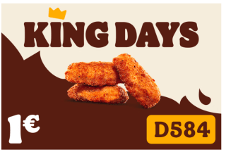 King Nuggets x3 Burger King por 1,00€