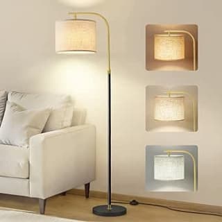 VASAGLE Lámpara de Pie de Arco Regulable en Altura, 150-175 cm por 35.19€