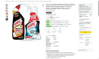 Harpic Desinfectante Todo en 1 + Limpiador por $58 | Oferta Amazon