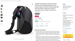 Bolso COOWPS Sling para Switch y Consolas por $721 en Amazon
