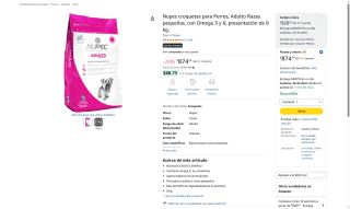 Croquetas Nupec 8kg por $874 | Oferta Amazon