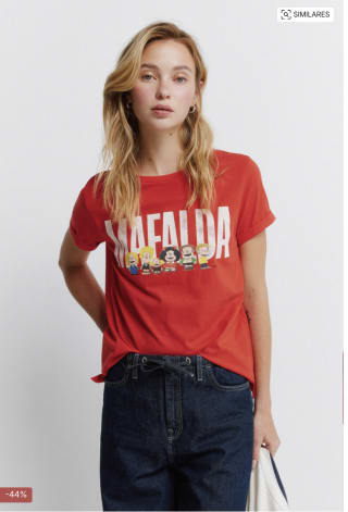 Springfield Camiseta Mafalda para mujer por 8,99€