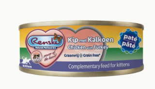 Renske Cat Kitten Verse Kip met Kalkoen - 70 gr (24 stuks) voor €€2,82