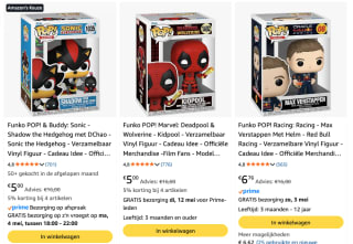 Diverse Funko Pops! voor €5 bij Amazon