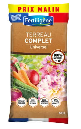 Terreau fertiligene à 6,95€