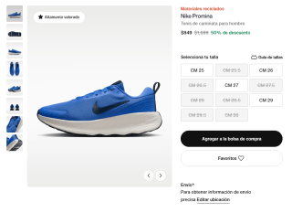 Tenis Nike Promina para Hombre por $849