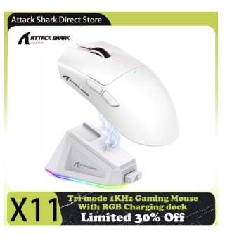 Attack Shark X11 Ratón Inalámbrico 22K DPI por 19,59€