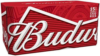 Budweiser Lager Beer Cans, 15 x 440ml for £12