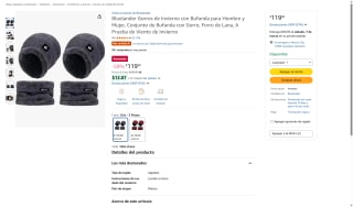 Conjunto Invierno Gorro y Bufanda Bluelander por $119 | Amazon