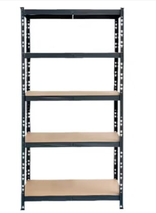 Etagère bois/métal - H.180 x L.90 x P.40 cm à 19,90€