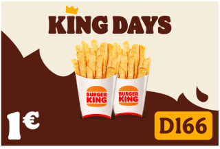 Burger King 2 Patatas Pequeñas por 1,00€