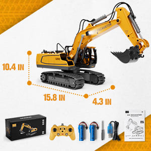 Excavadora a control remoto, juguetes de construcción p/niños $29.710 en Amazon.com