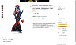 La Miraculous Catrina Fashion Doll Ladybug 30cm por $314 | Amazon