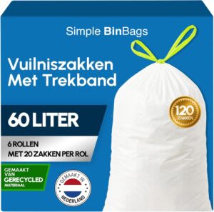 1 vuilniszak in een maat naar keuze gratis aan te vragen