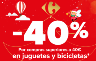 40% descuento en juguetes y bicicletas Carrefour