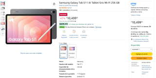 Tablet Samsung Galaxy Tab S11 AI 256GB por $10,499 | Amazon
