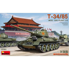 MiniArt MIN37091 Kit de modelo T34/85 1:35 gris, plástico detallado por 36.99€